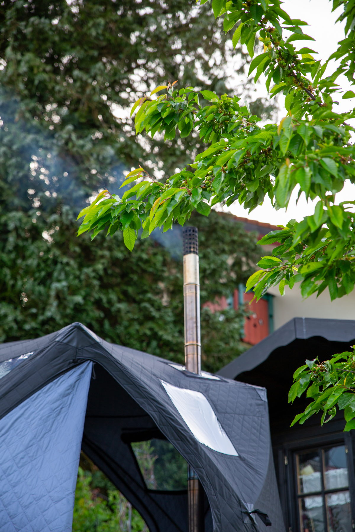 MOOSSE Saunatent · houtgestookte sauna